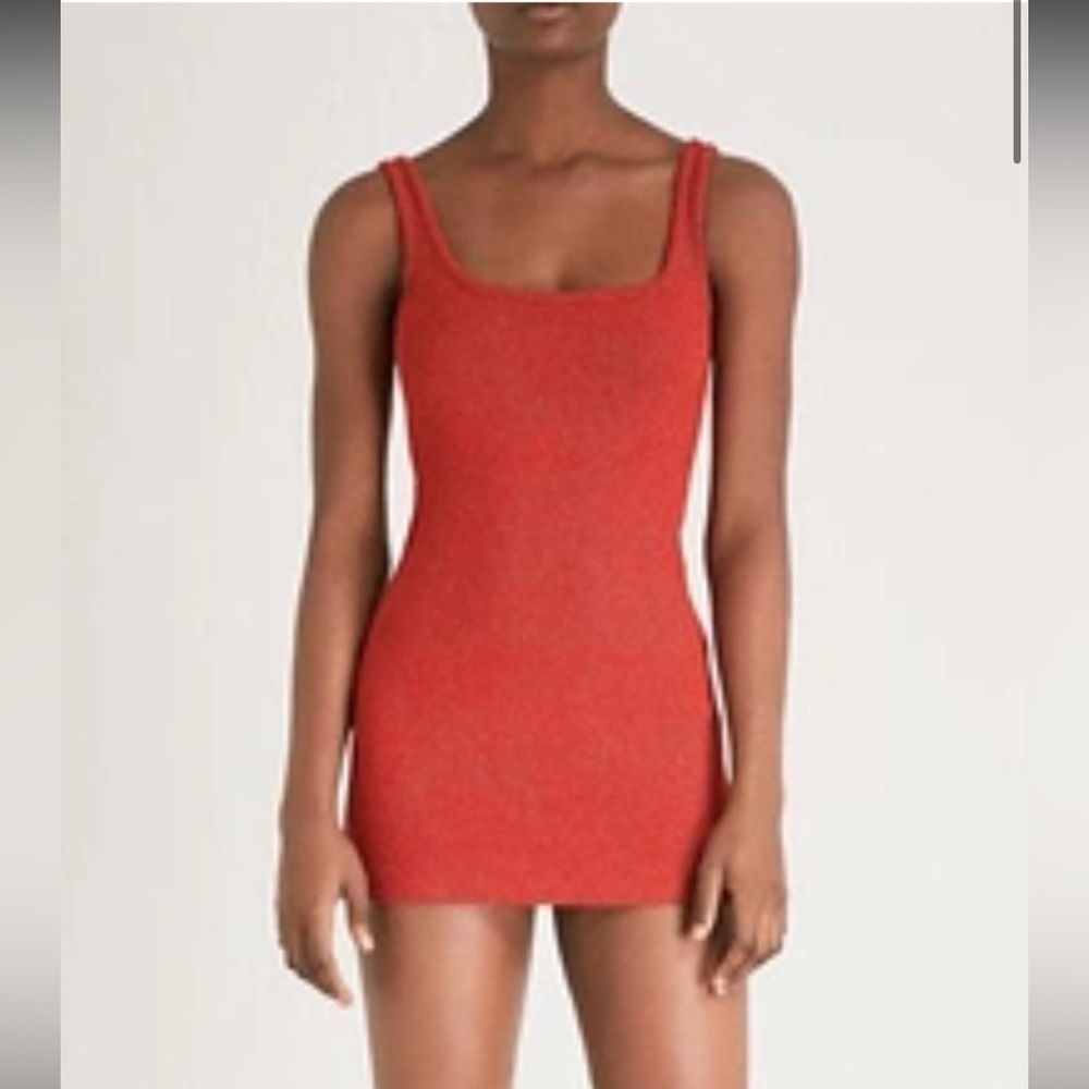 YEEZY
Season 6 Ribbed Stretch-knit Mini Dress In Akira